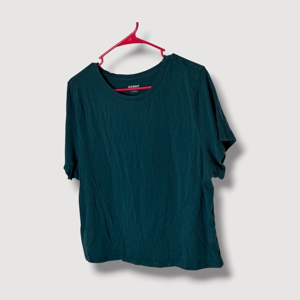 Old Navy Bestee Teal Green Cropped Tee Shirt Size‎ 2X